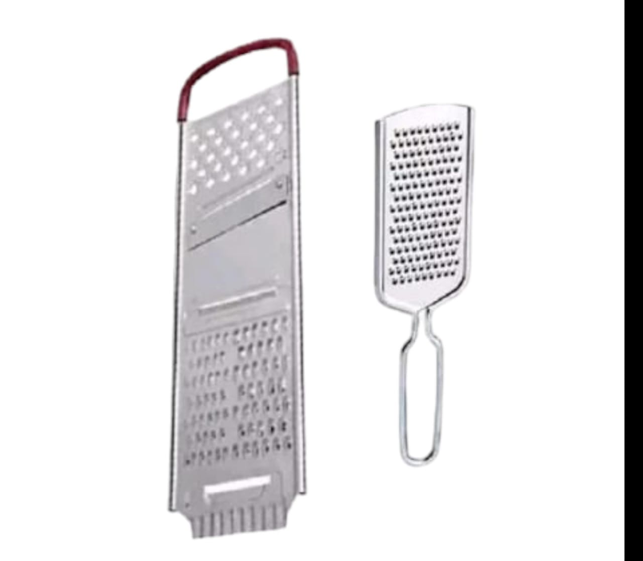 Stainless Steel Red Grip Chipser With Stainless steel 